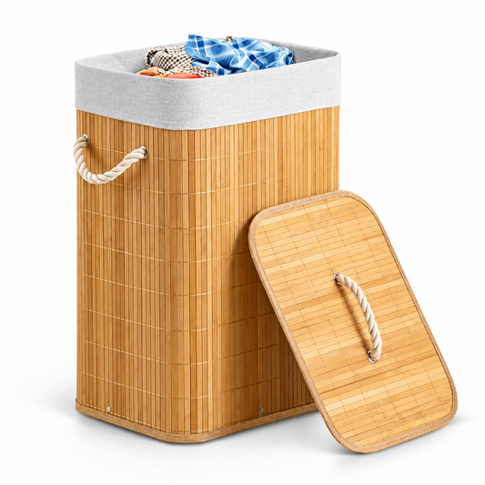 Cesto de Bambu para Roupa Suja