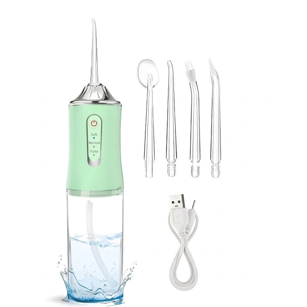 Irrigador Bucal Portátil – Limpeza Profunda Entre os Dentes